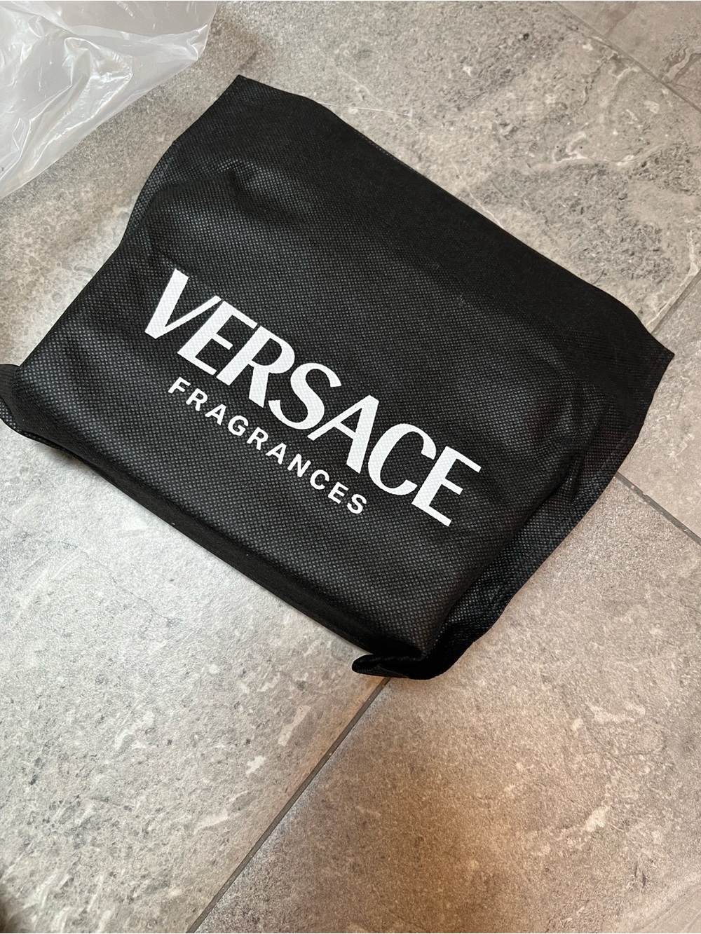 Versace Black Logo Travel Pouch NWT - Picture 3 of 8